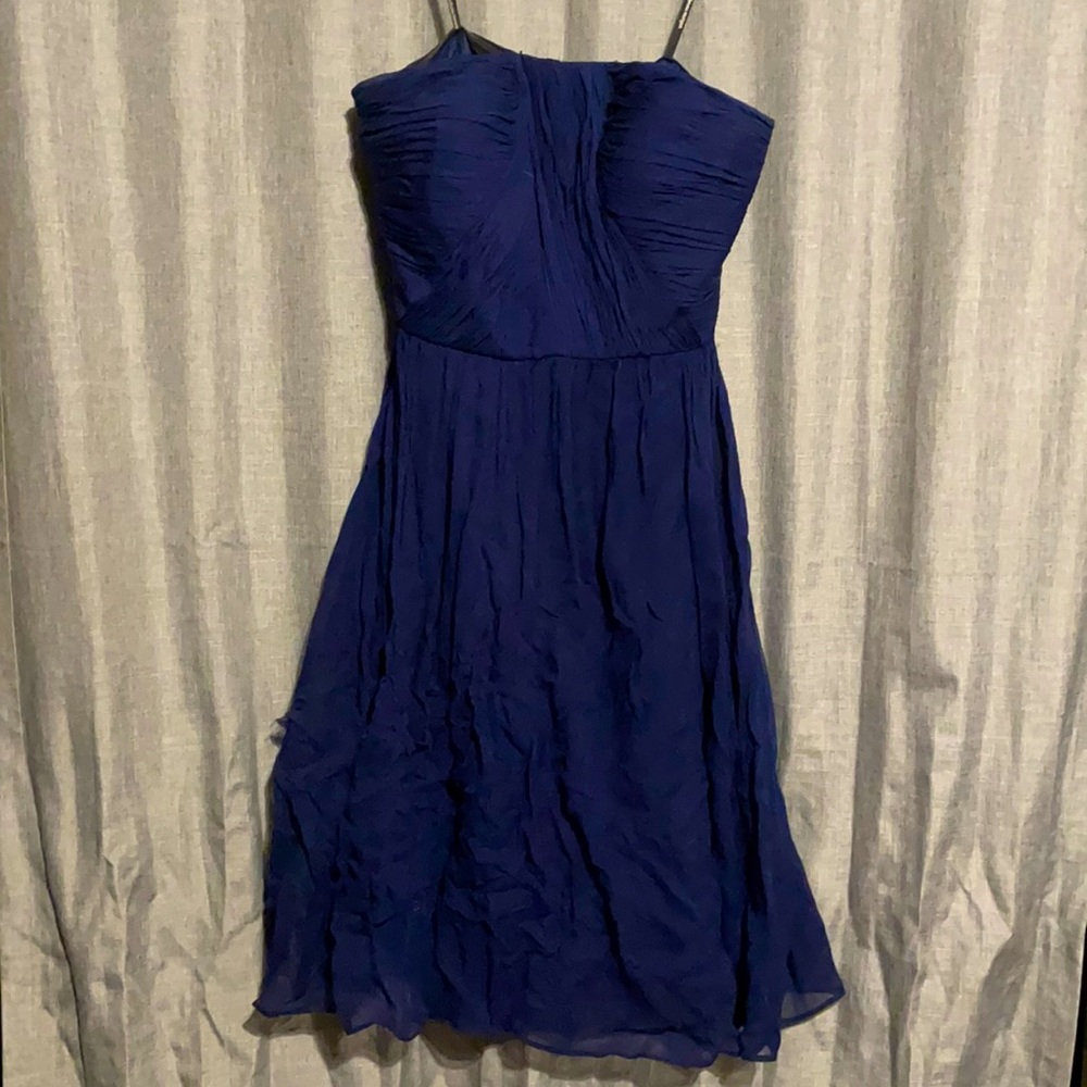 Blue Strapless Dress